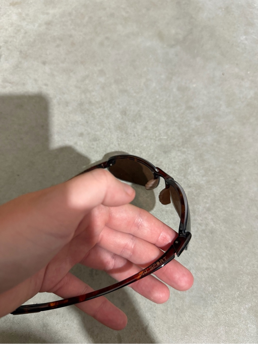 Maui Jim Brown Rimless Men's Sunglasses - Picture 3 of 5